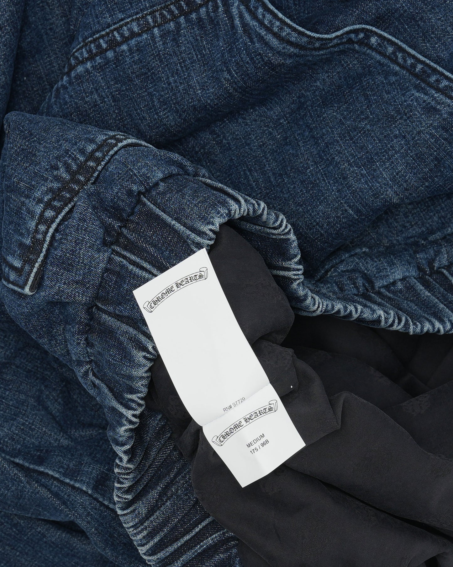 Ruckus Hooded Denim Cross Patch Jacket