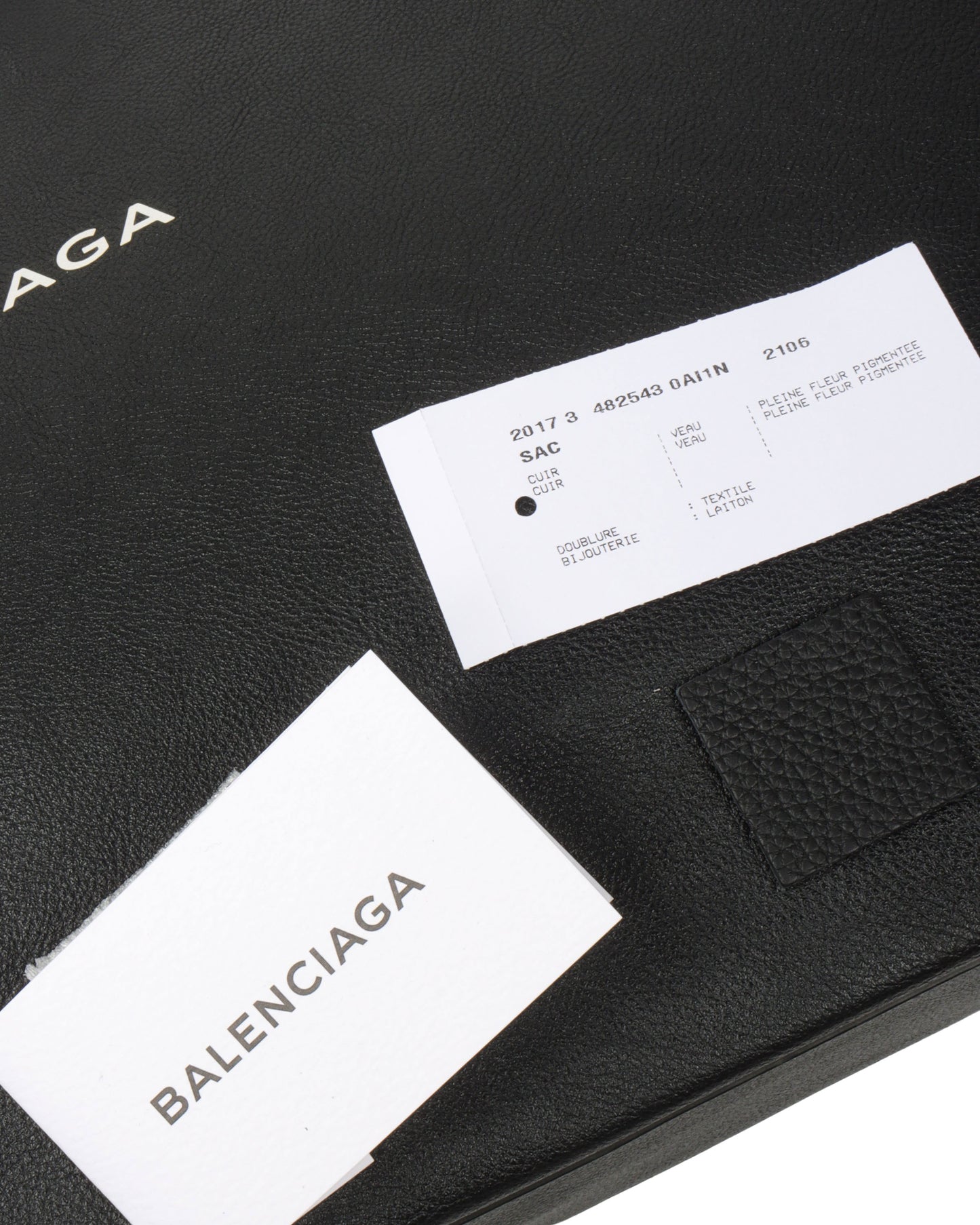 Leather Shopping Tote Bag