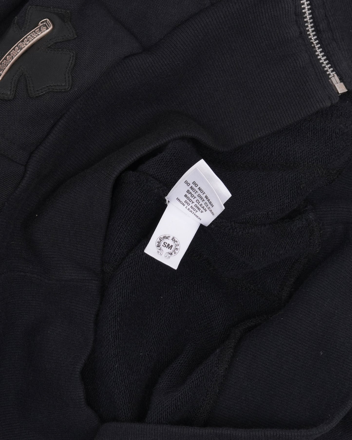 Vintage Horseshoe Logo Patch Zip Up Hoodie