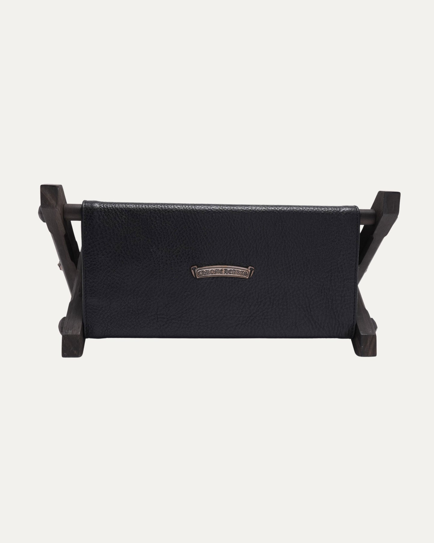 Leather Cross Patch Remote Control Holder