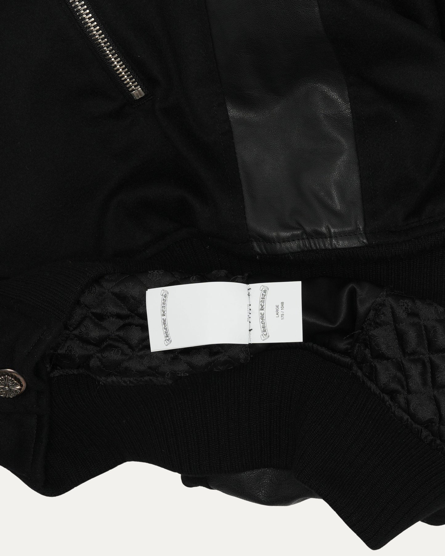 Cross Patch Cashmere Varsity Jacket