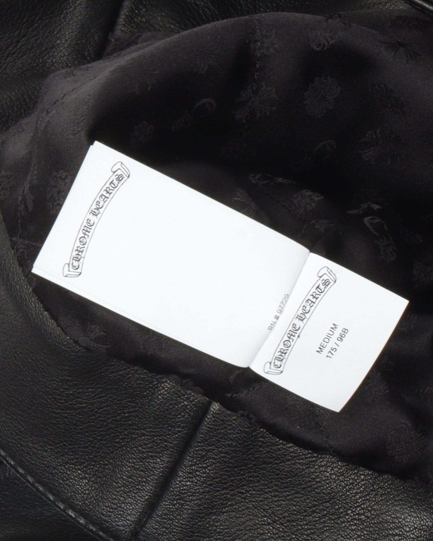 Cemetery Cross Patch Zip Up Leather Jacket