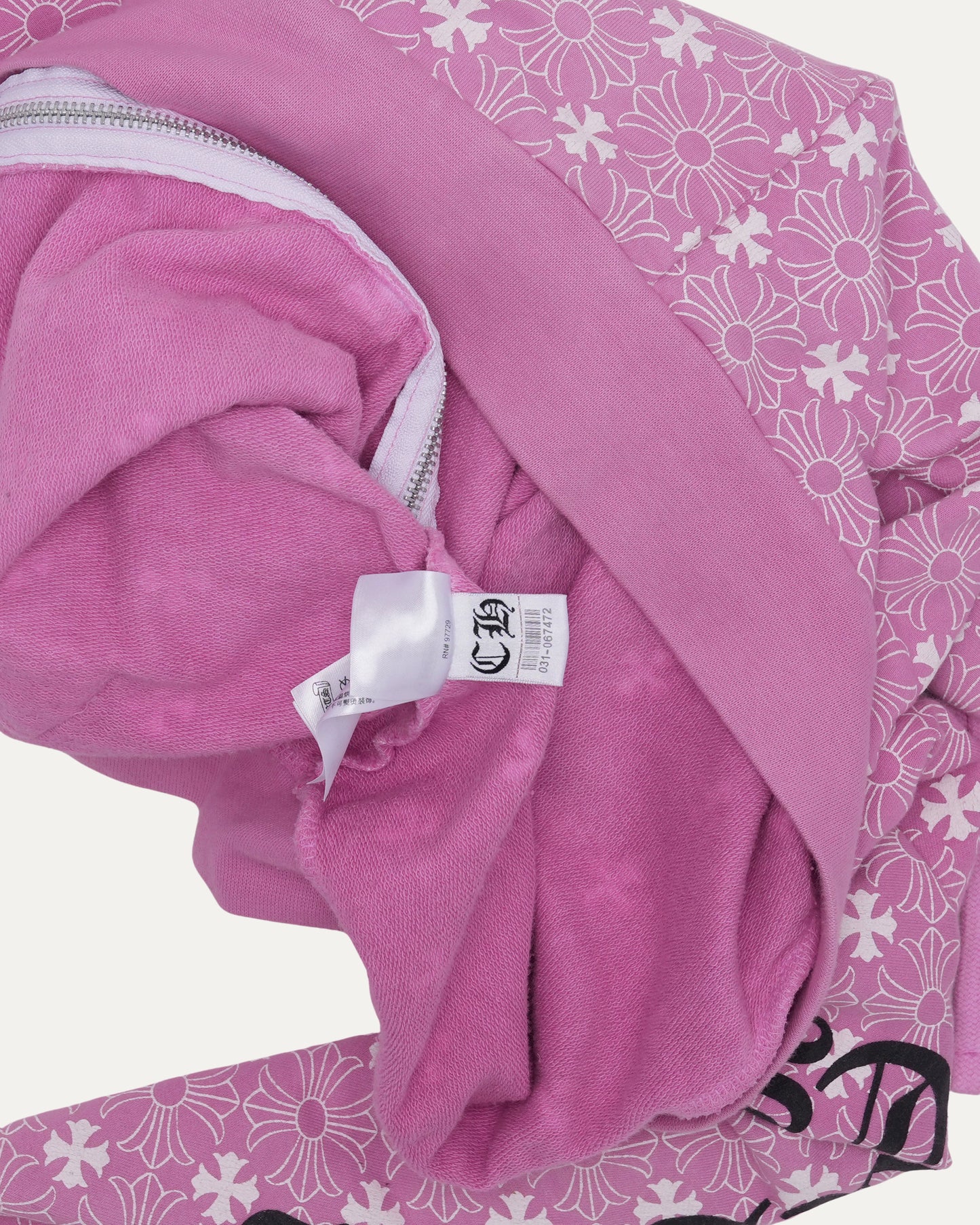 Monogram Zip Up Hoodie