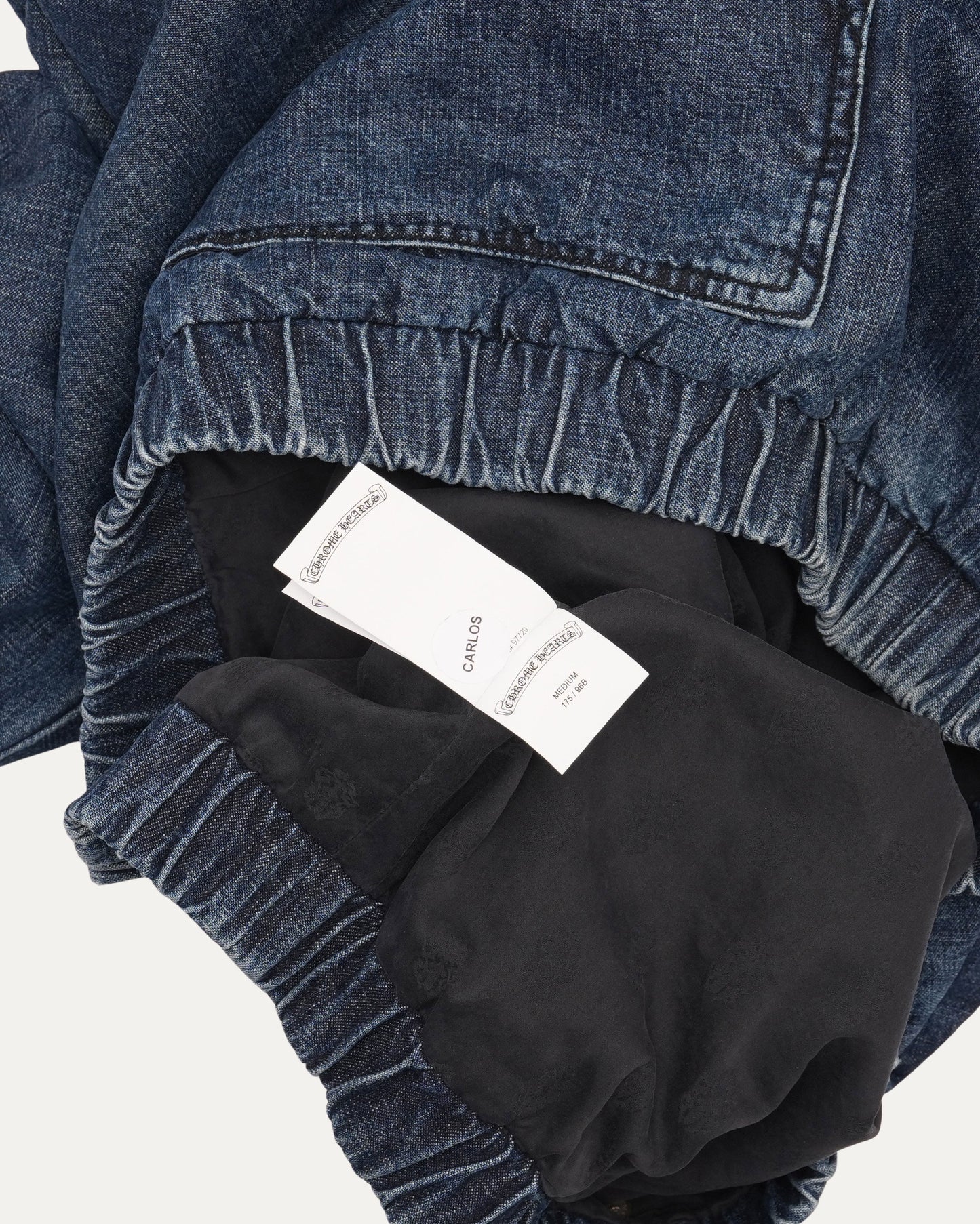 Ruckus Hooded Denim Cross Patch Jacket