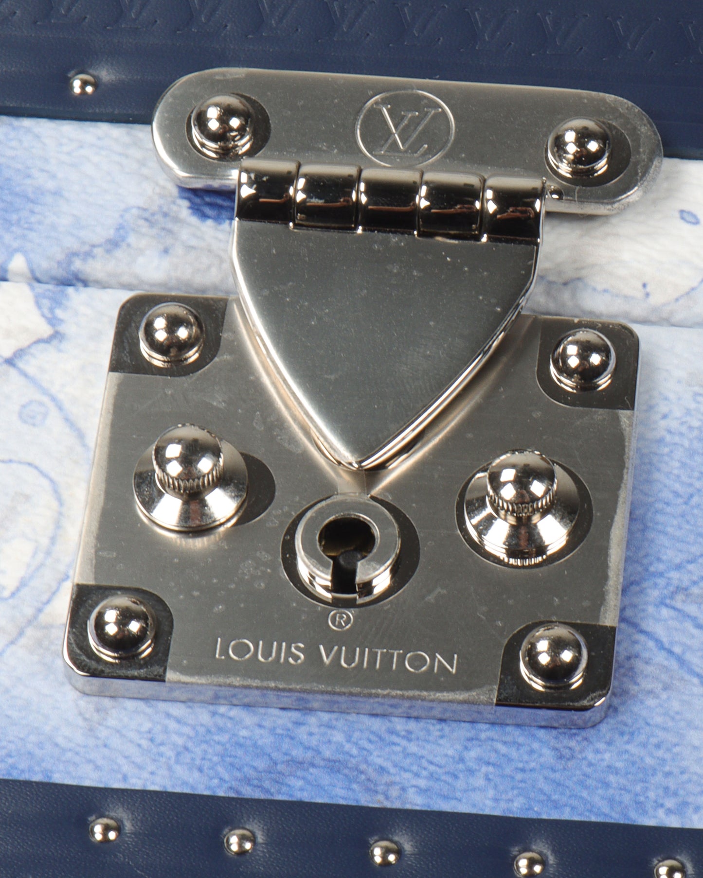 Watercolor Monogram Coated Canvas & Calfskin Leather Watch Trunk