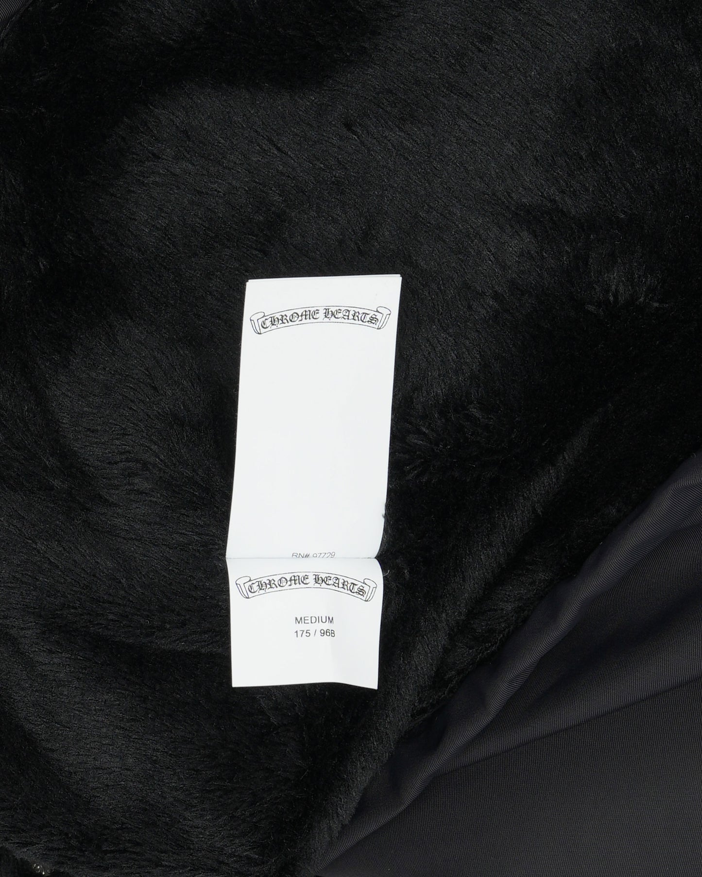 Faux Fur Lined Cobra Cross Patch Racing Jacket