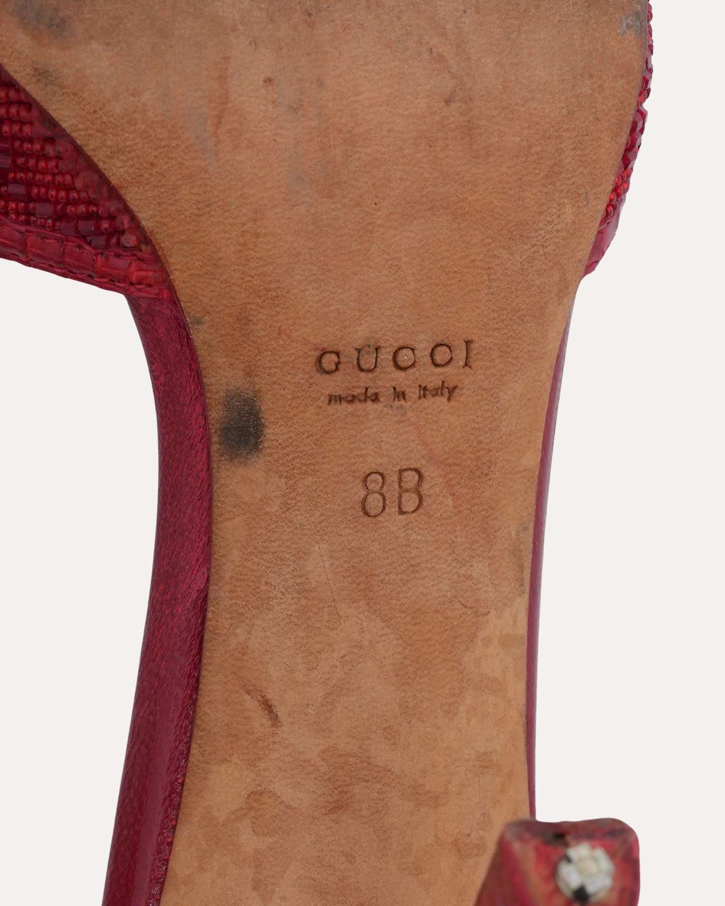 Tom Ford Era Beaded Monogram Mules
