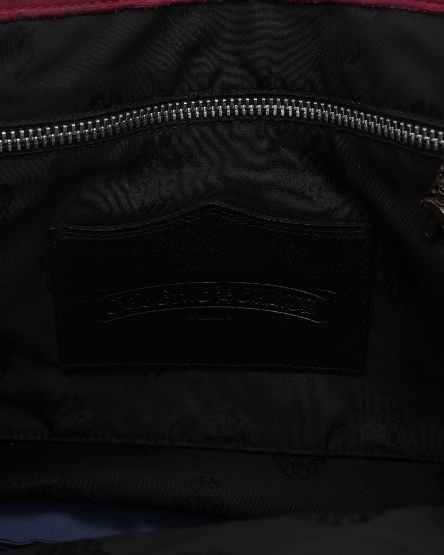 Cross Patch Leather Tote Bag