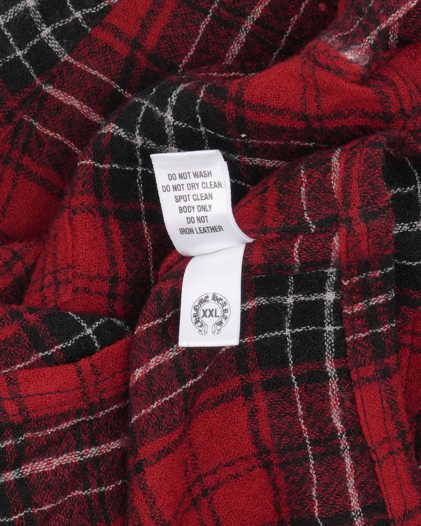 Virgin Wool Cross Patch Flannel Shirt
