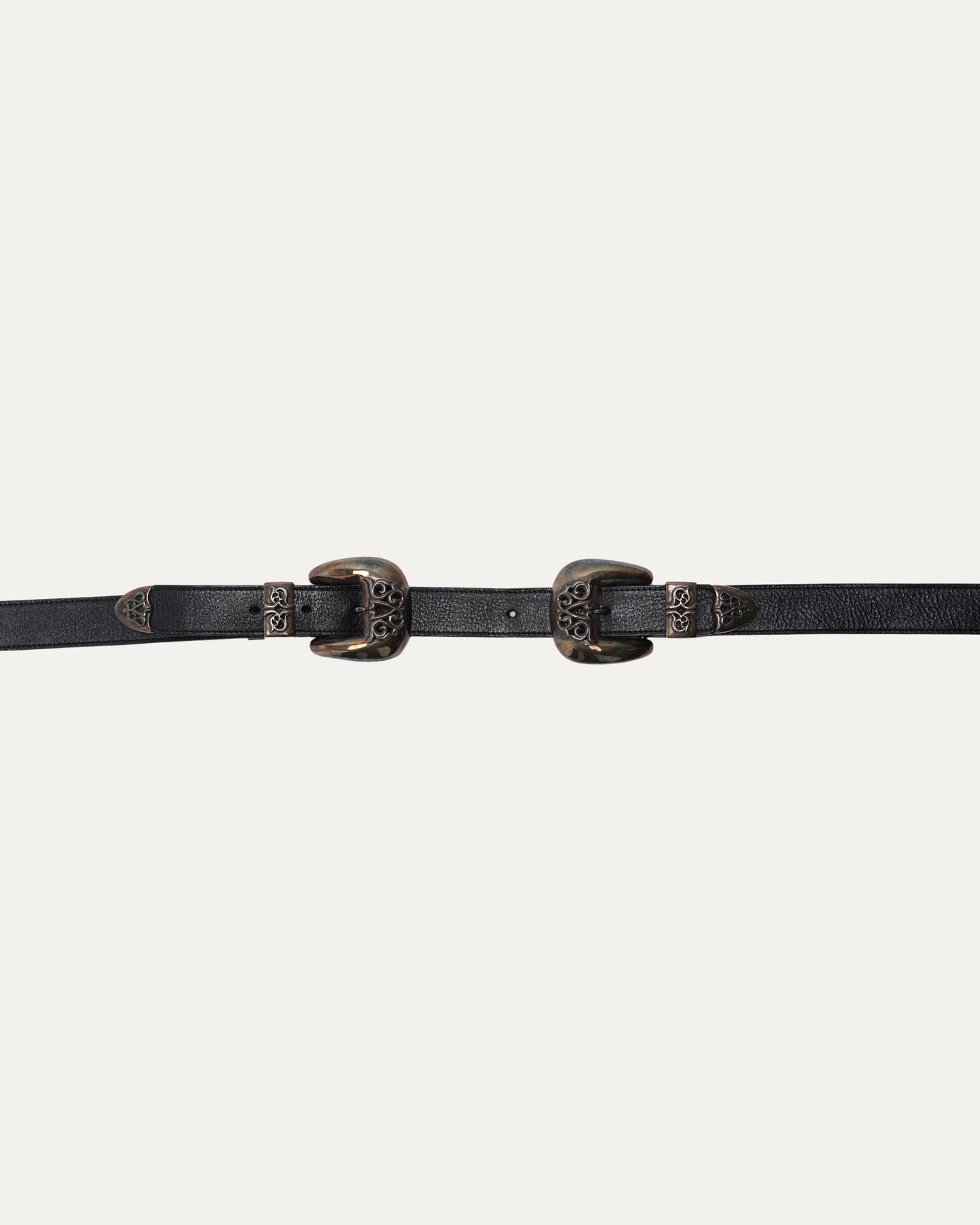 Double Buckle 3 Piece Belt