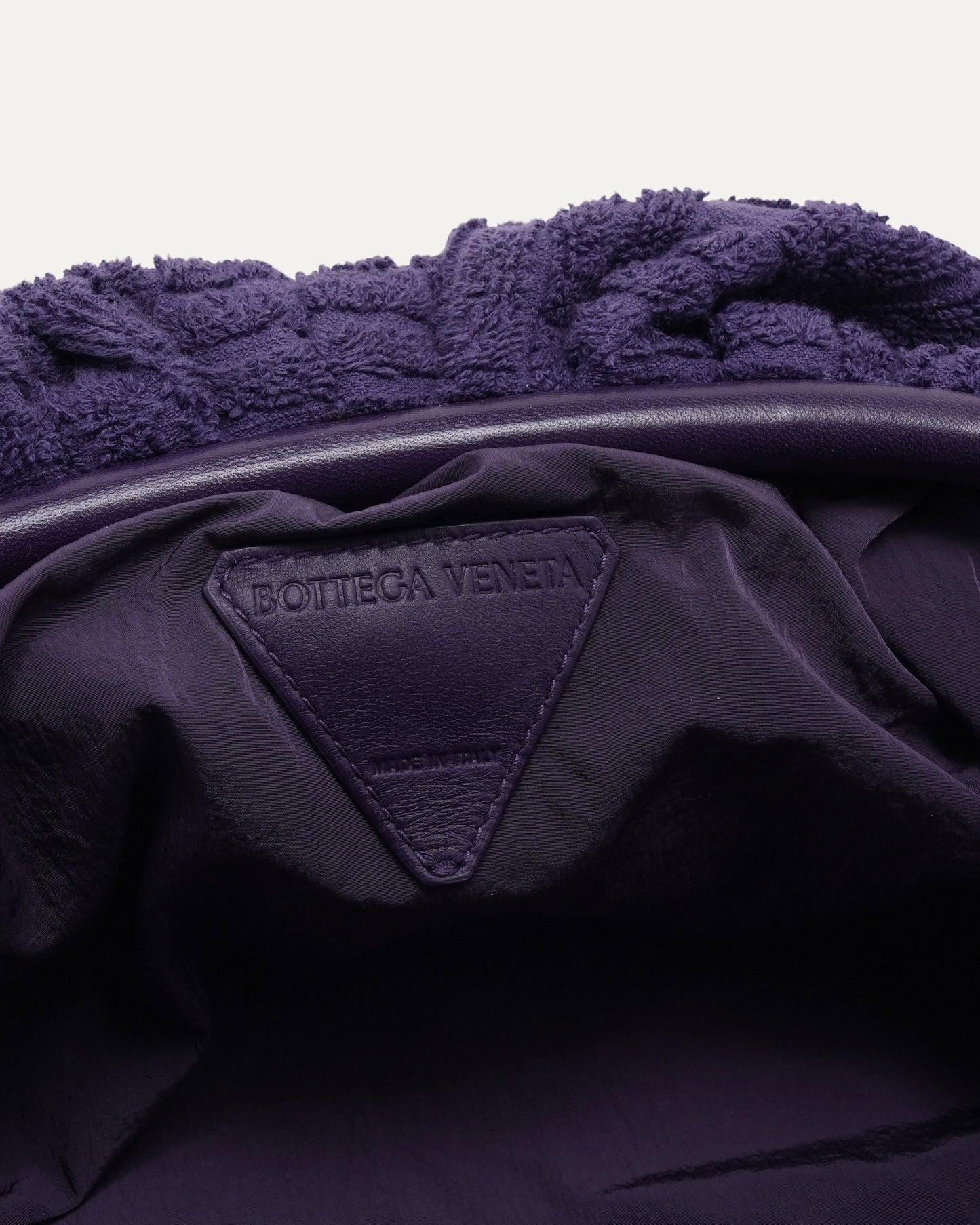 Terry Cloth Pouch Clutch