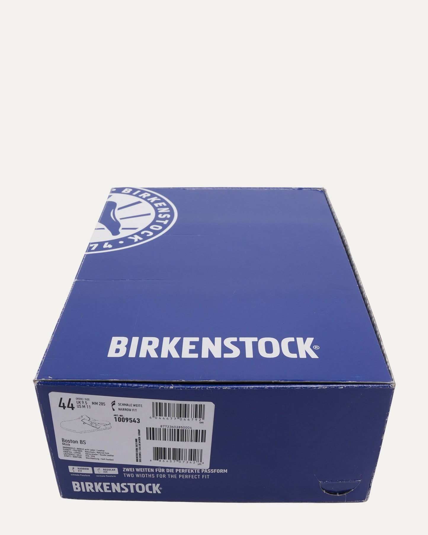 Cross Embellished Birkenstock Boston Suede Mule