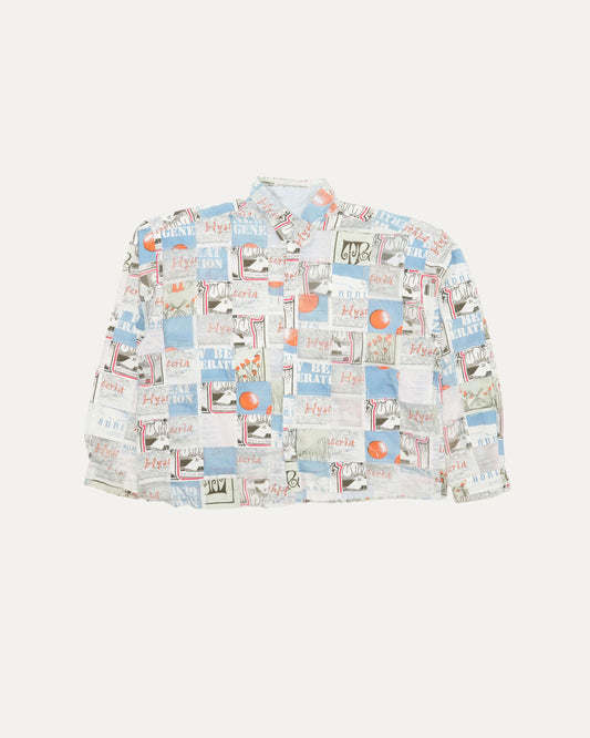 Newspaper Patchwork Shirt