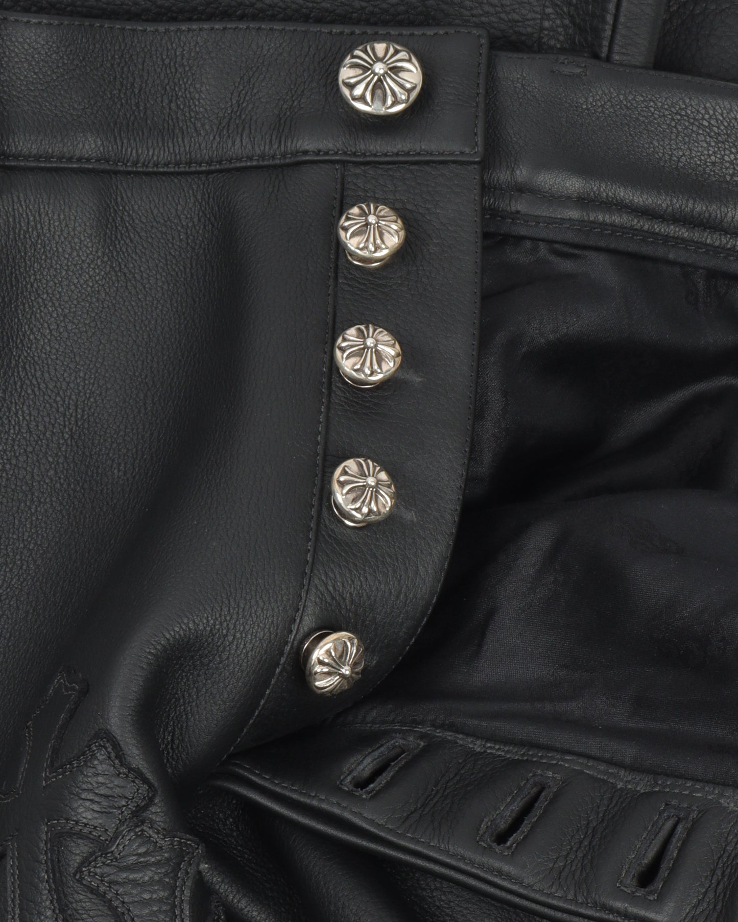 Leather Cross Pants