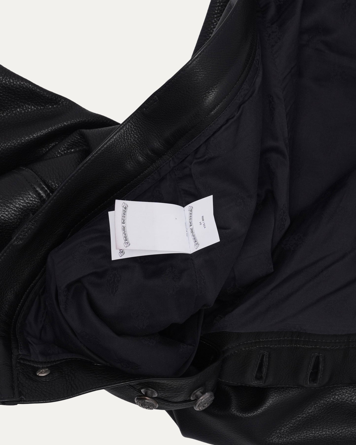 Fleur Knee Leather Carpenter Pants