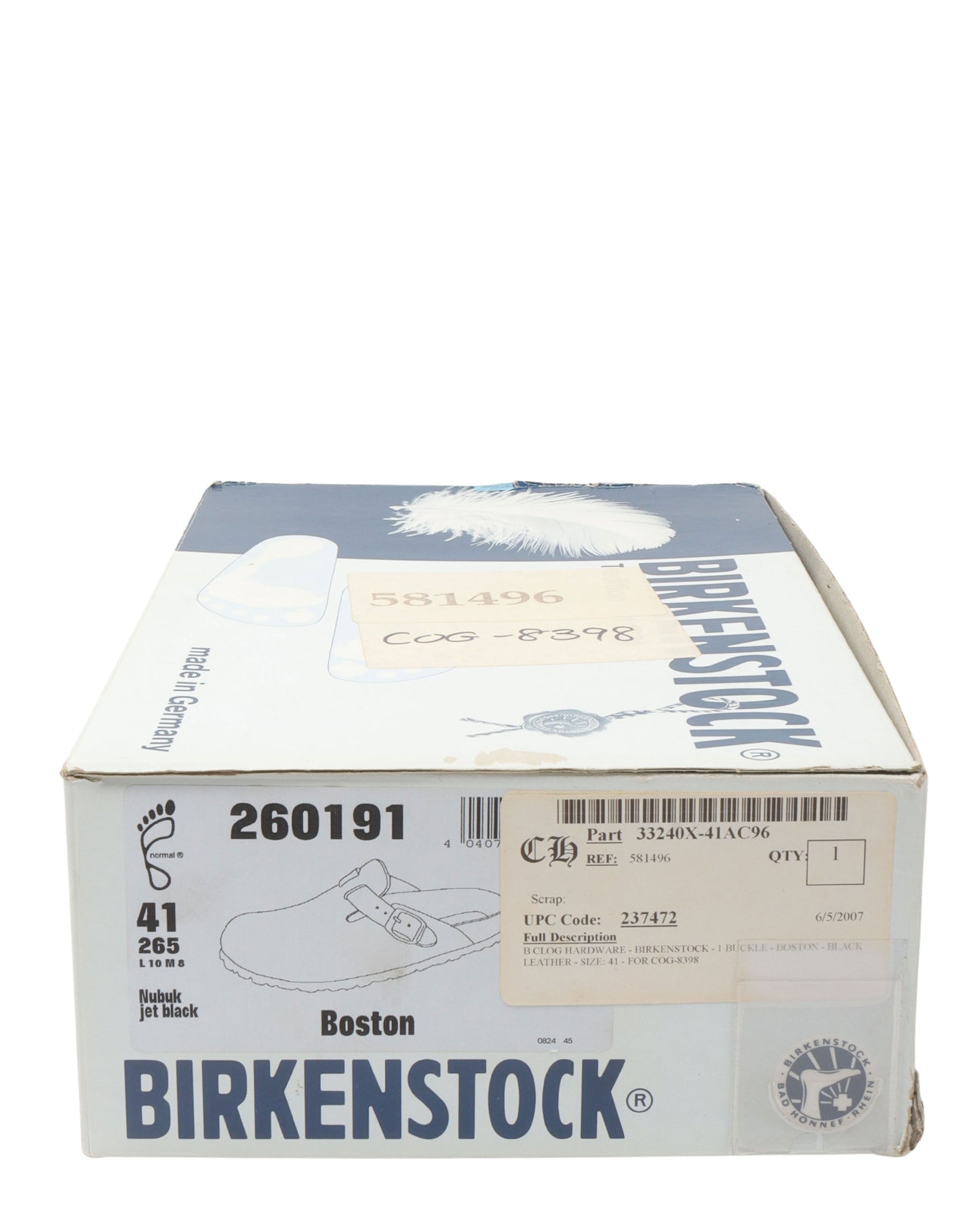 Birkenstock Boston Nubuck Leather Mules