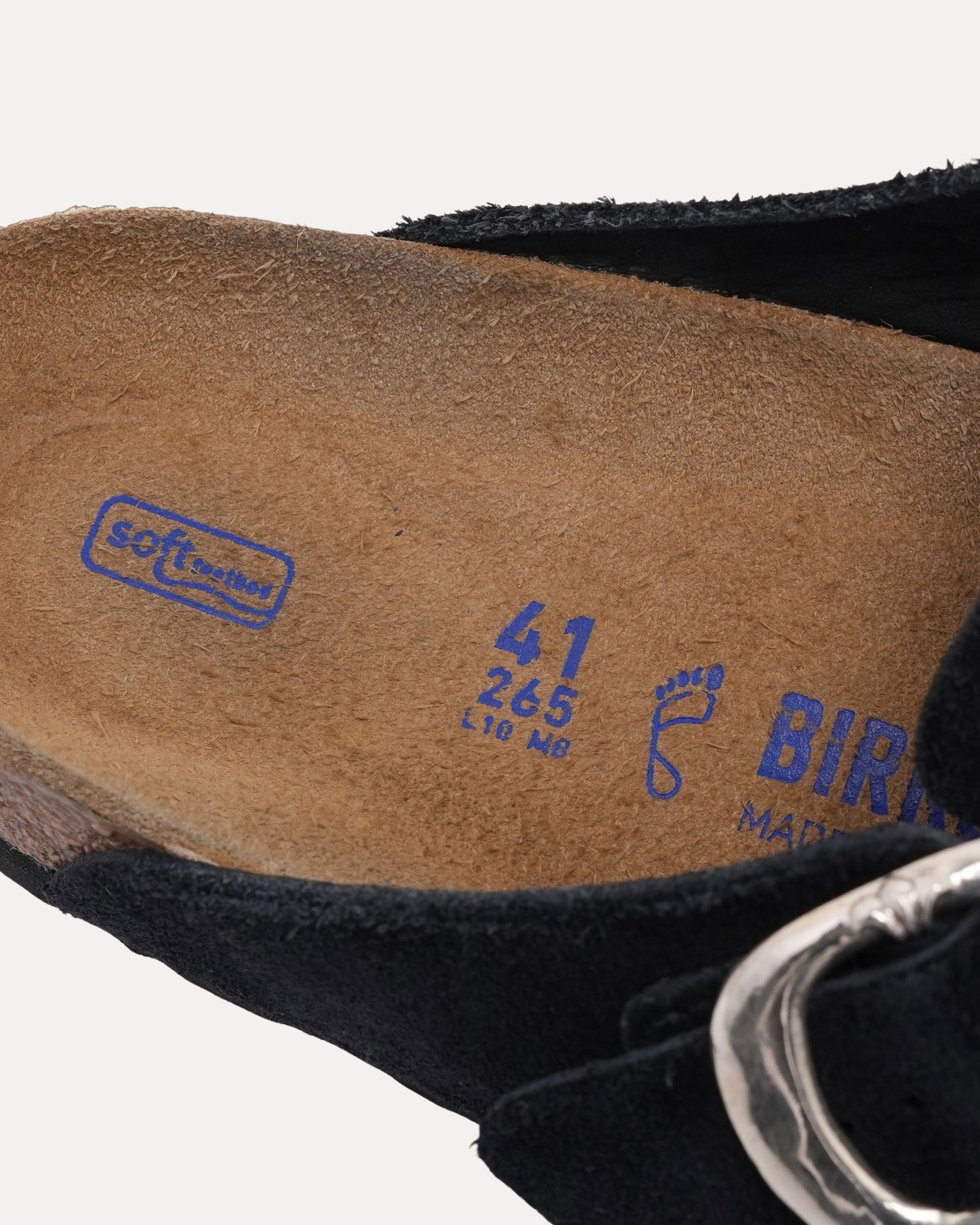 Dagger Embellished Birkenstock Boston Suede Mule