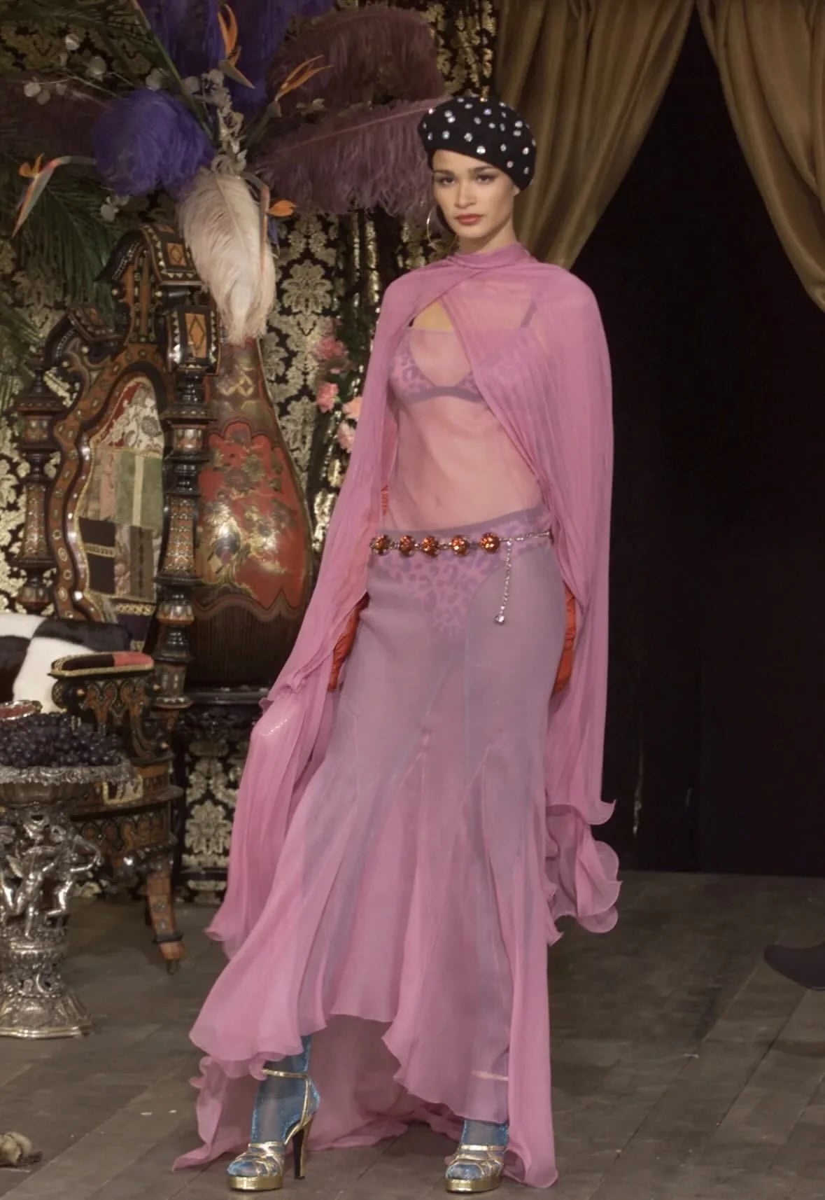 FW 2000 Pink Silk Dress