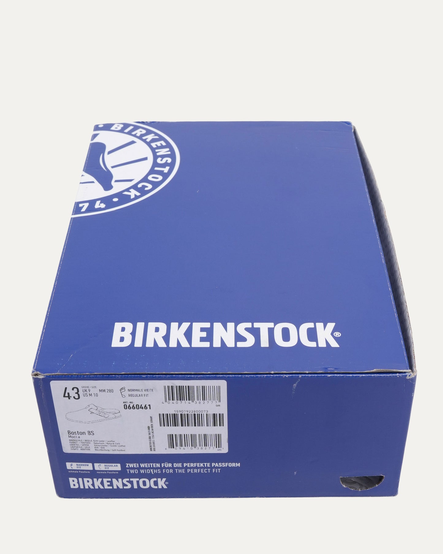 Cross Embellished Birkenstock Boston Suede Mule