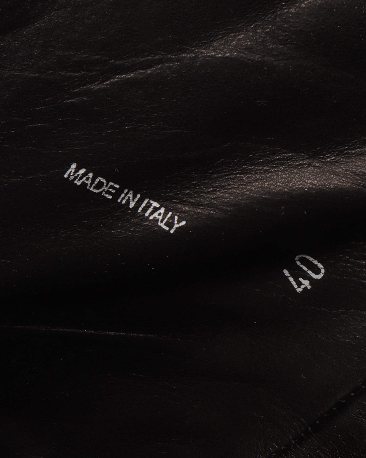 Rick Owens Blistered Leather Spiral Zip Creeper Boots