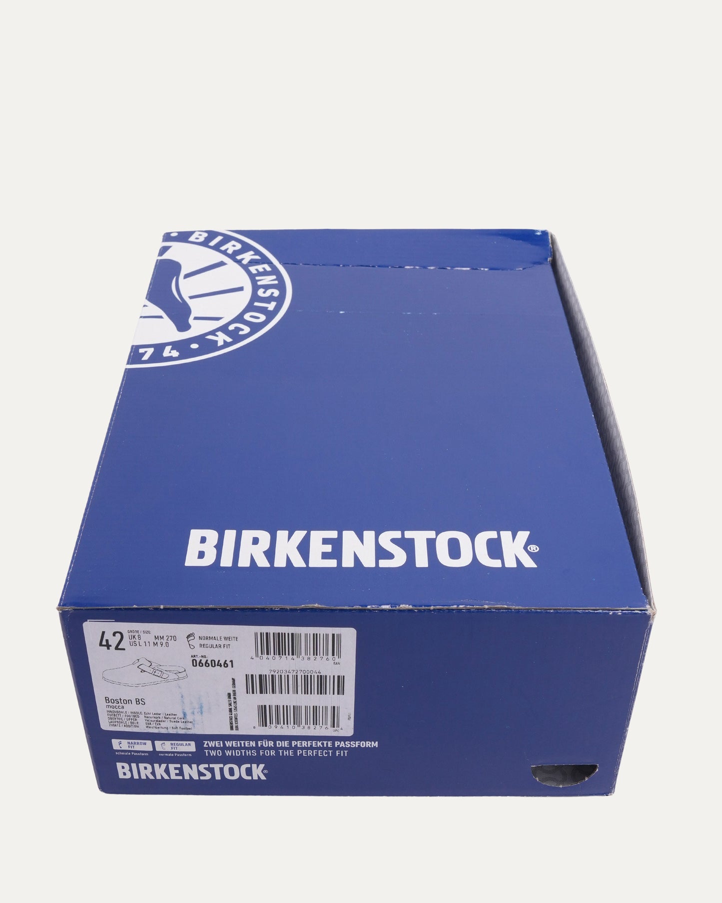 Cross Embellished Birkenstock Boston Suede Mule