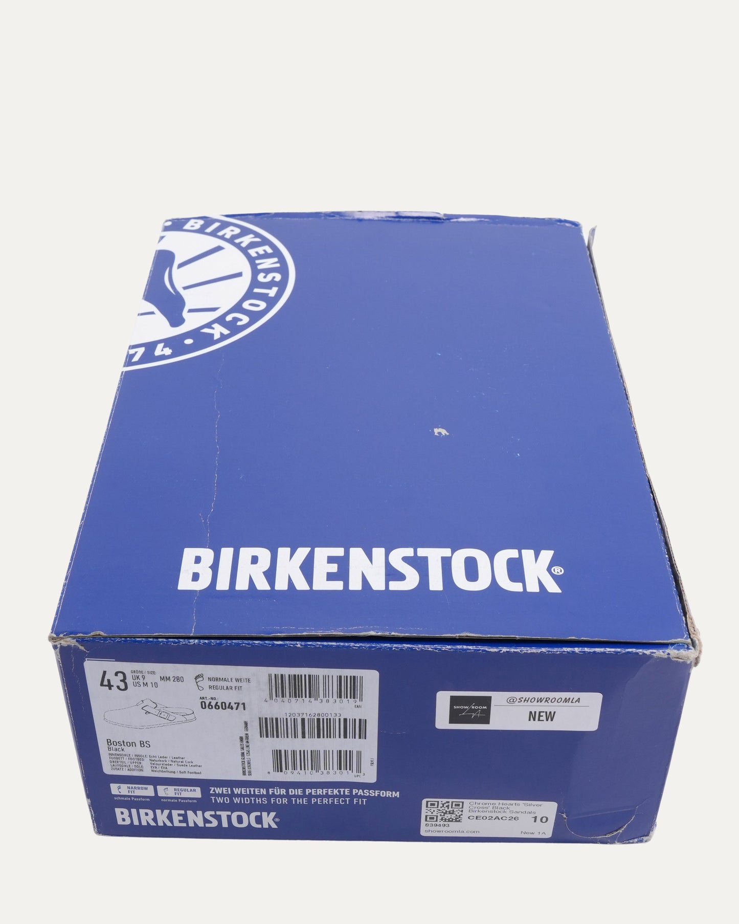 Dagger Embellished Birkenstock Boston Suede Mule