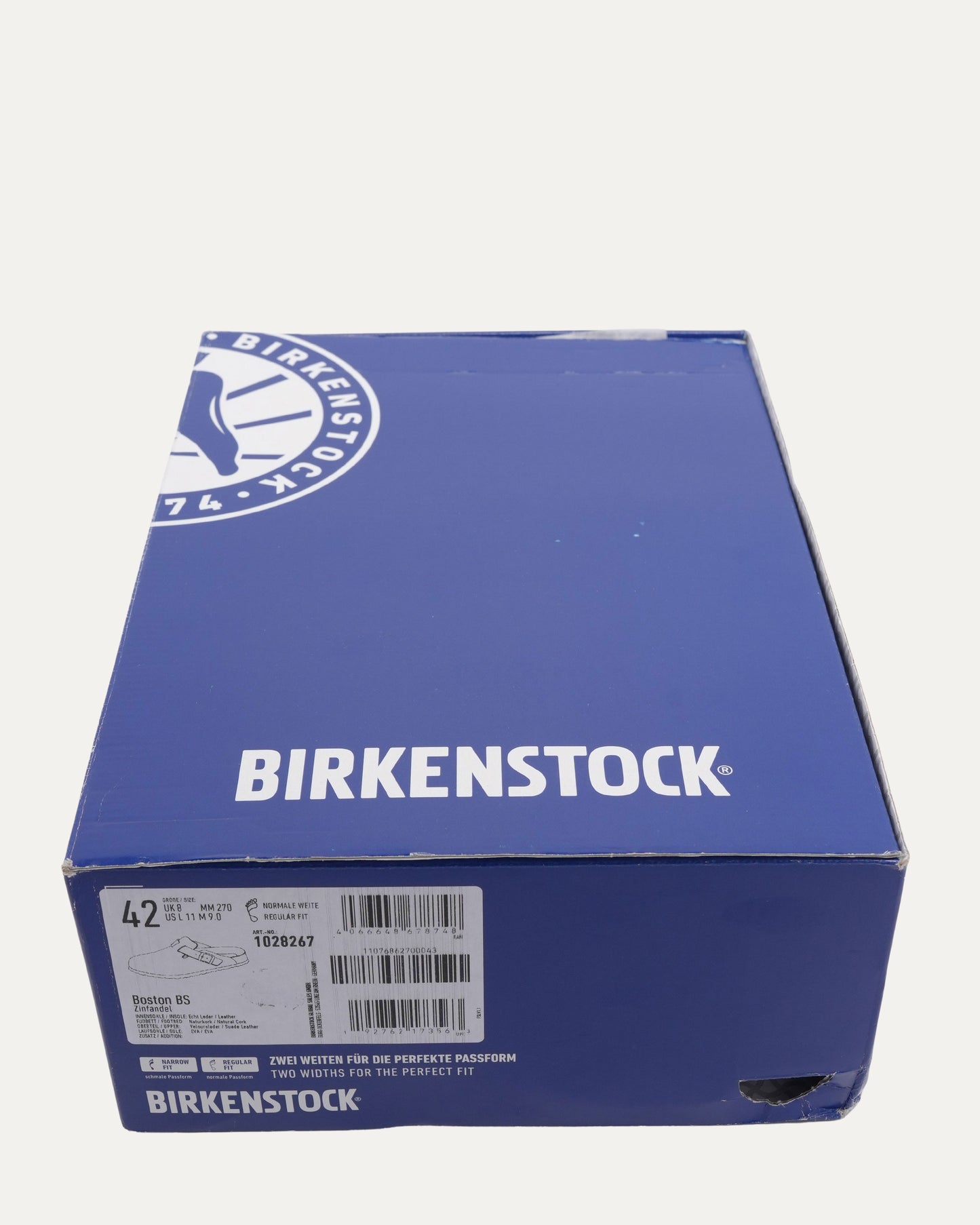 Cross Embellished Birkenstock Boston Suede Mule