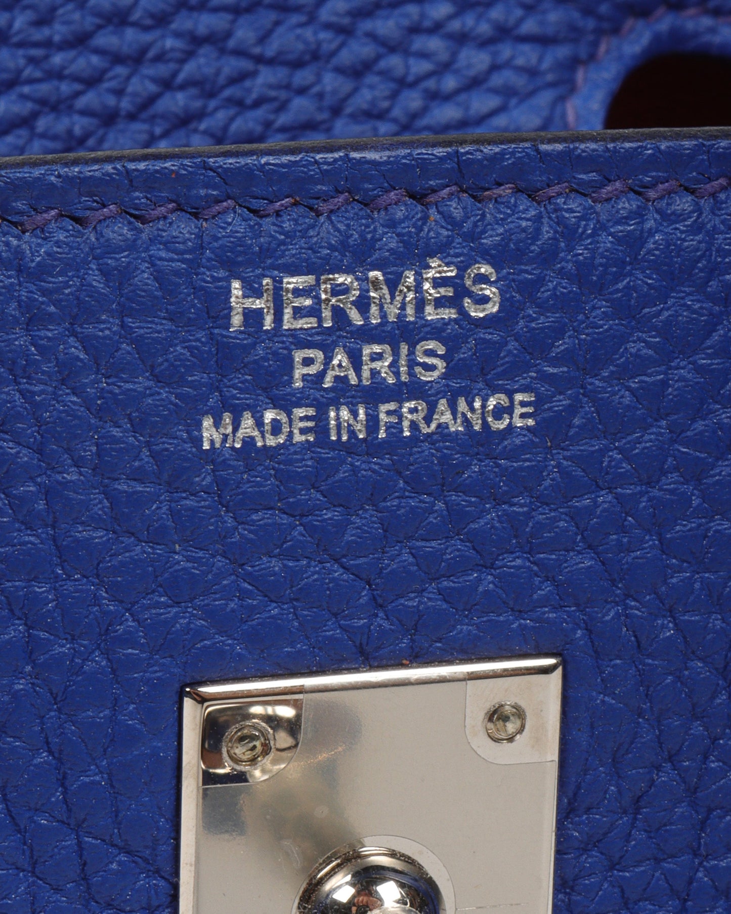 Kanye West Lucien Togo Verso Birkin 25 Bleu Royal Capucine