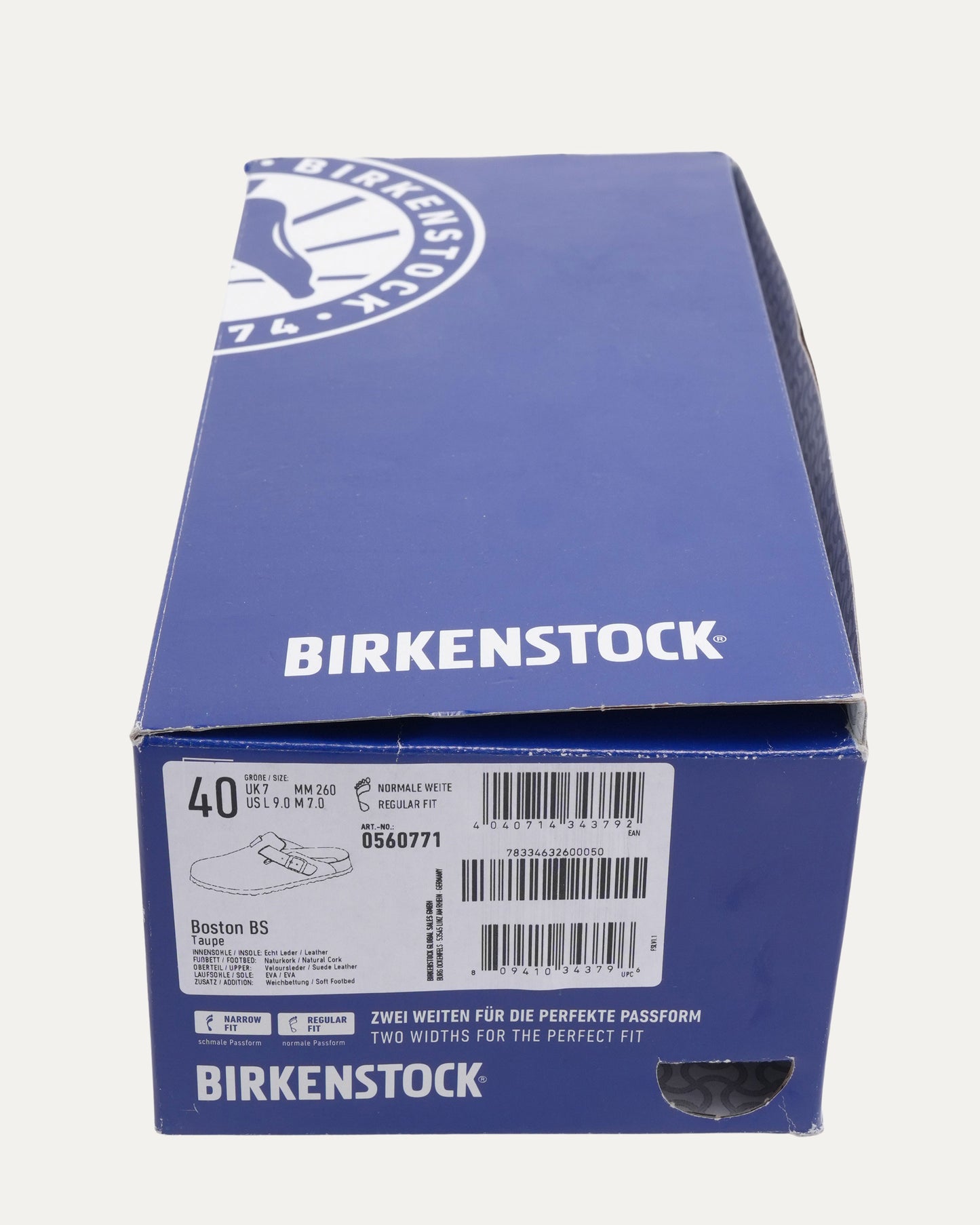 Cross Embellished Birkenstock Boston Suede Mule