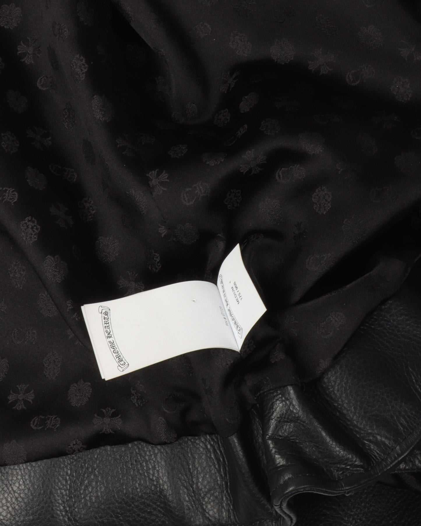 Silver Embellished Cross Patch Double Rider Jacket