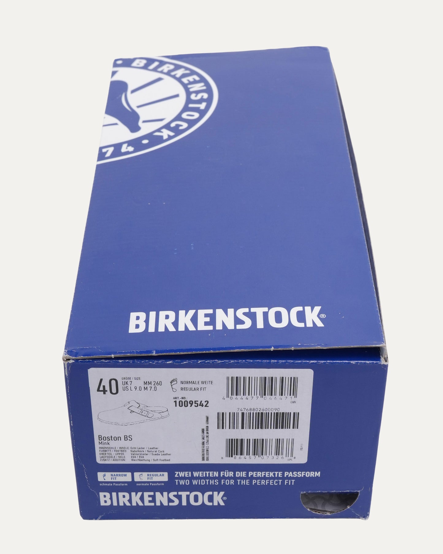 Cross Embellished Birkenstock Boston Suede Mule