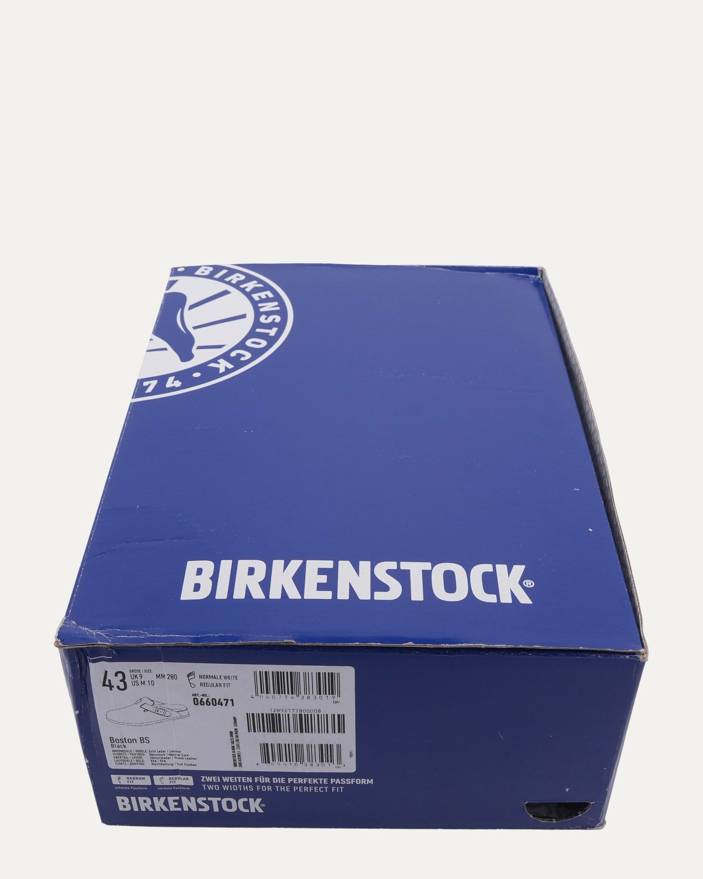 Cross Embellished Birkenstock Boston Suede Mule