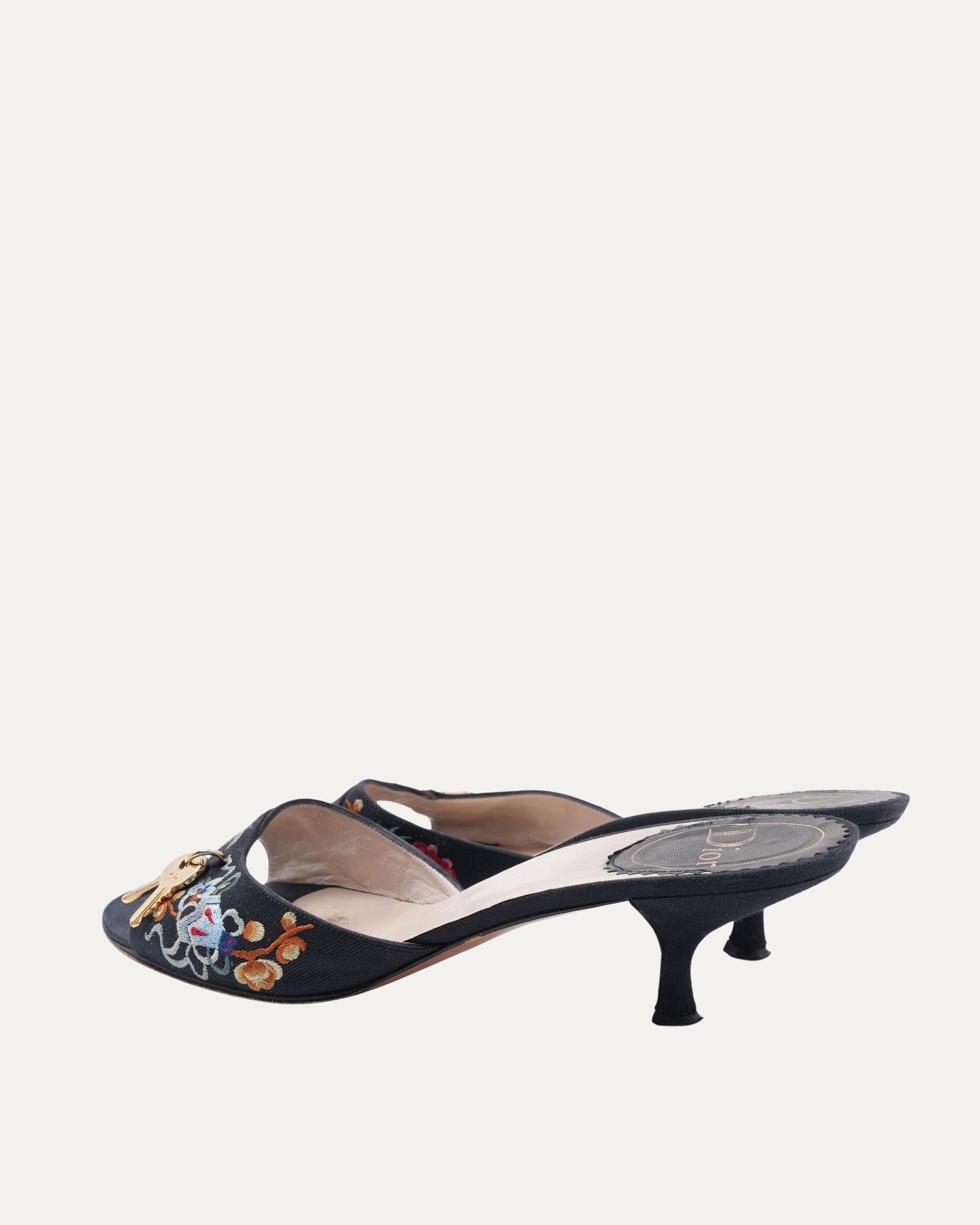 FW 2003 Black "Koi" Lock and Key Heels