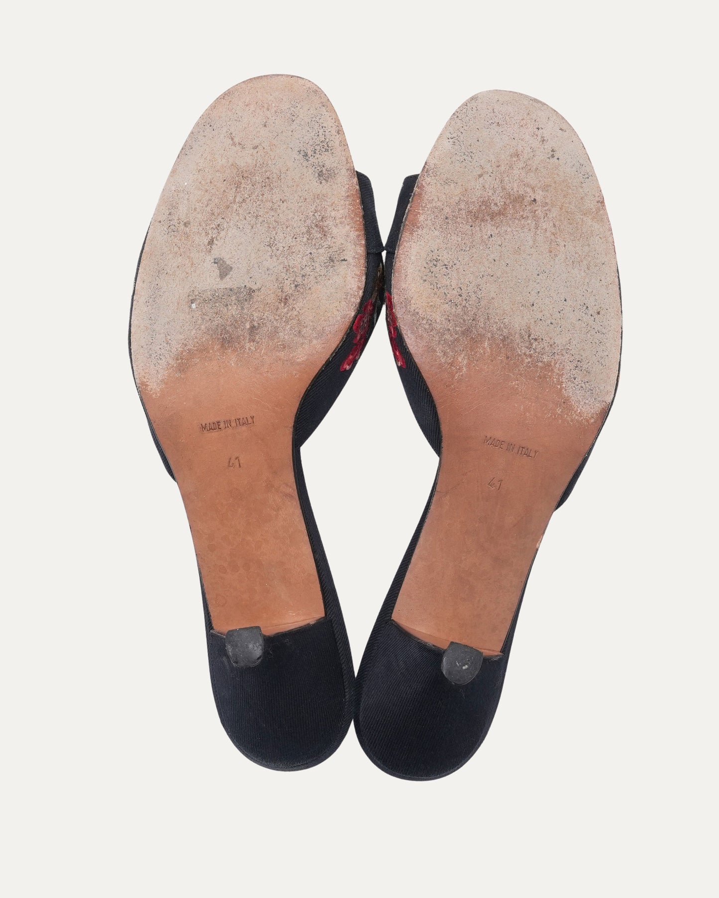 FW 2003 Black "Koi" Lock and Key Heels