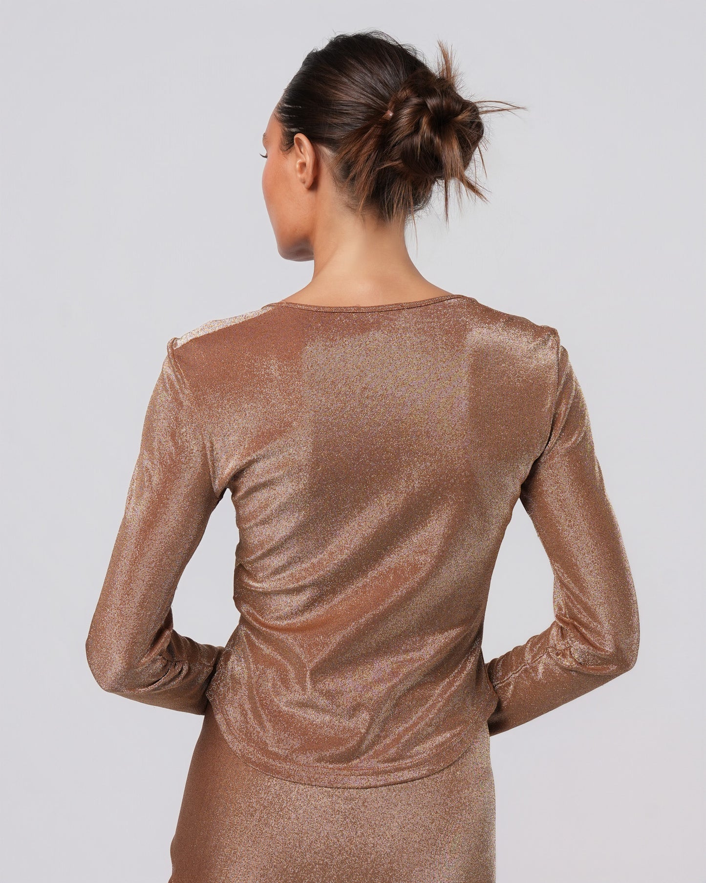 Gold Lurex Orb Top and Skirt