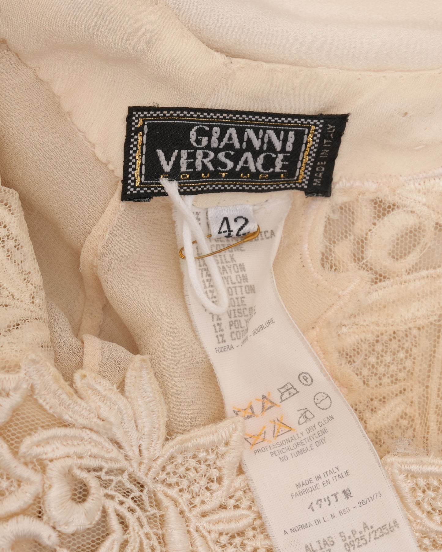 SS 1994 Crushed Silk Beaded Runway Mini Dress