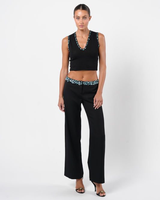 FW 1999 Turquoise Embellished Set