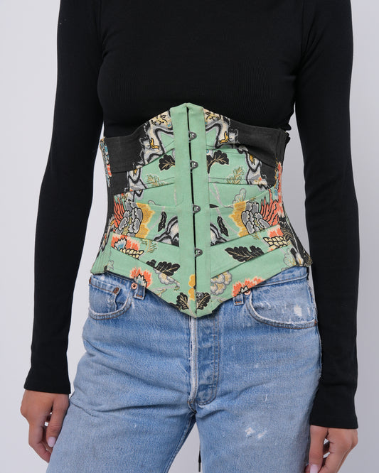 SS 2003 Chinoiserie Print Corset