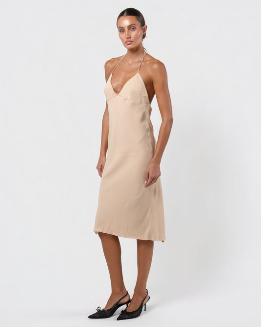 Tom Ford SS 1997 Beige Slip Dress