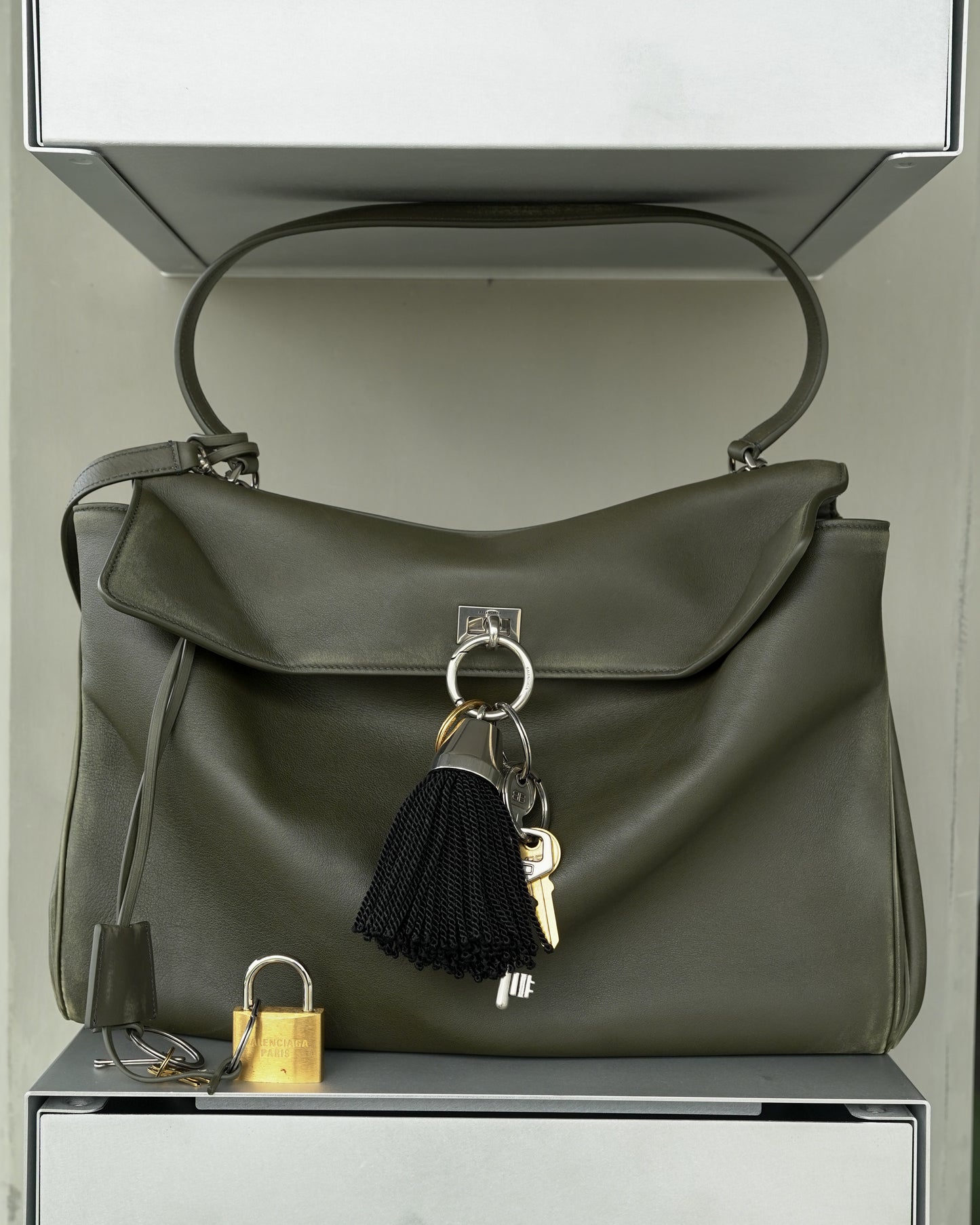 Large Used Effect Rodeo Bag with Charms