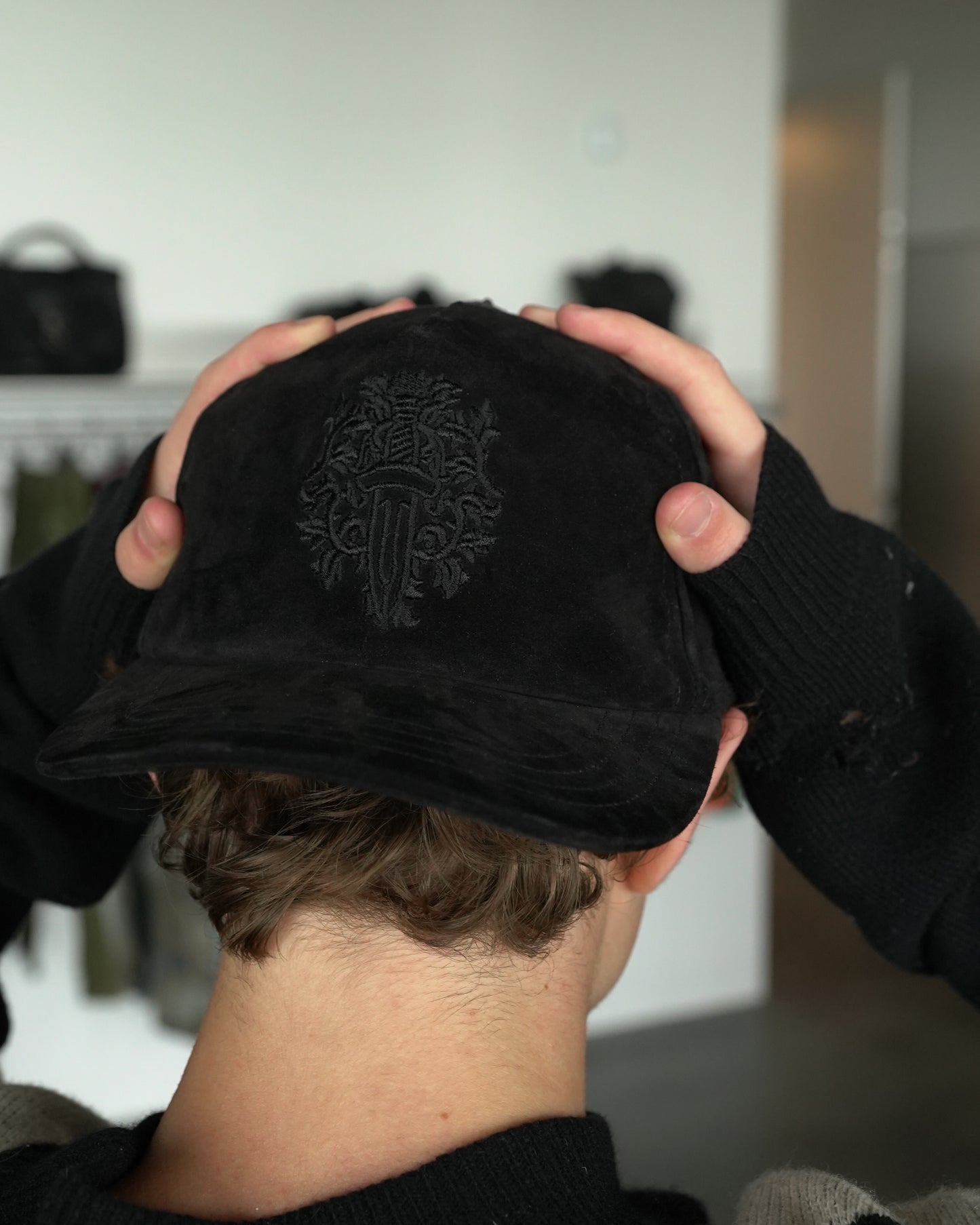 Suede Vine Dagger Hat