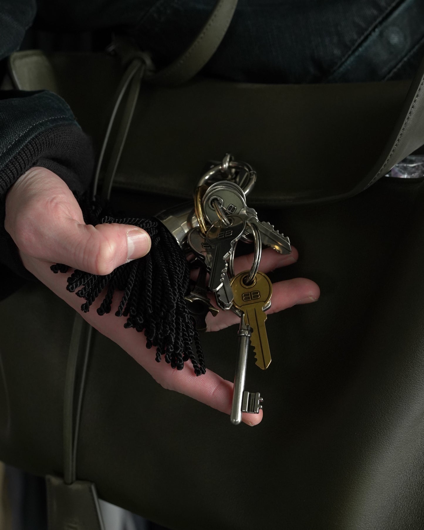 Large Used Effect Rodeo Bag with Charms