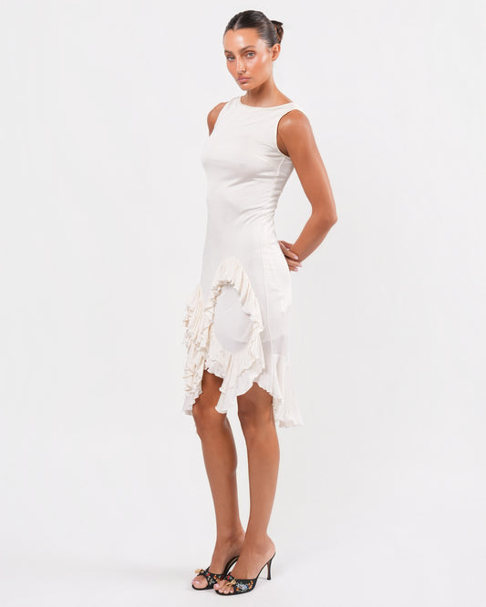 C. 2006 Ruffled Dress with Sequin Detail