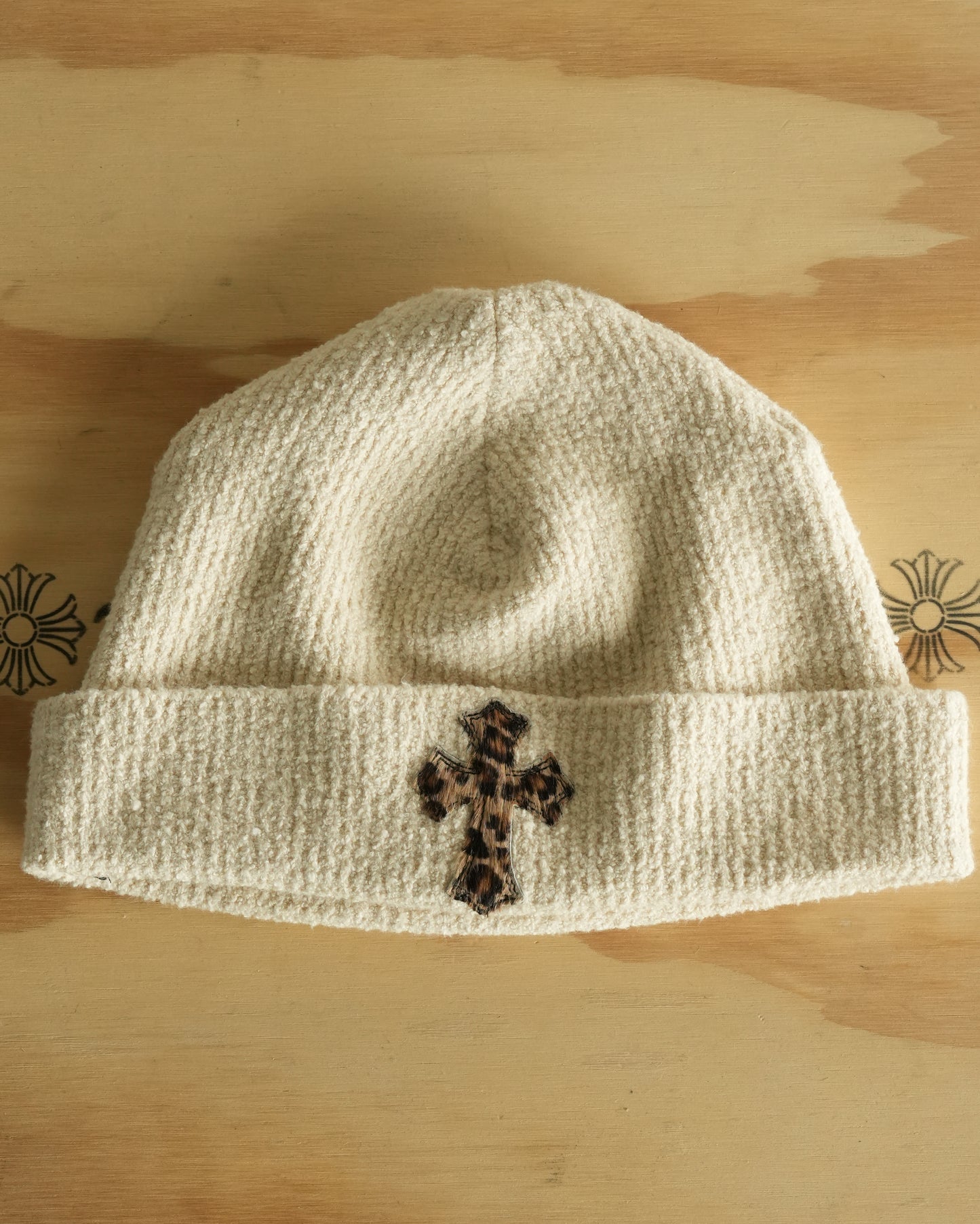 Badda Bing Pony Hair Cross Patch Beanie