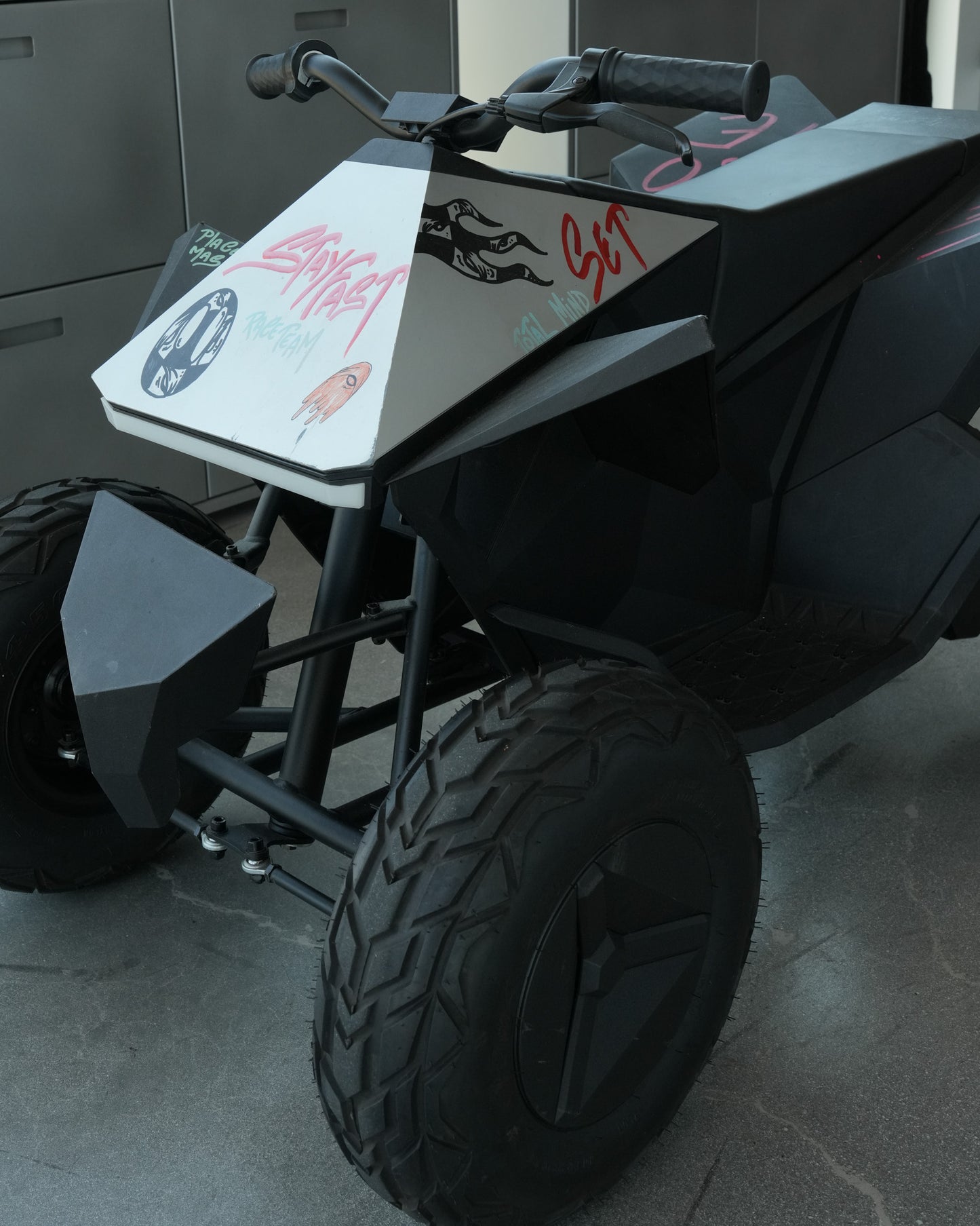 Matty Boy Hand-Painted Children's Tesla Cyberquad