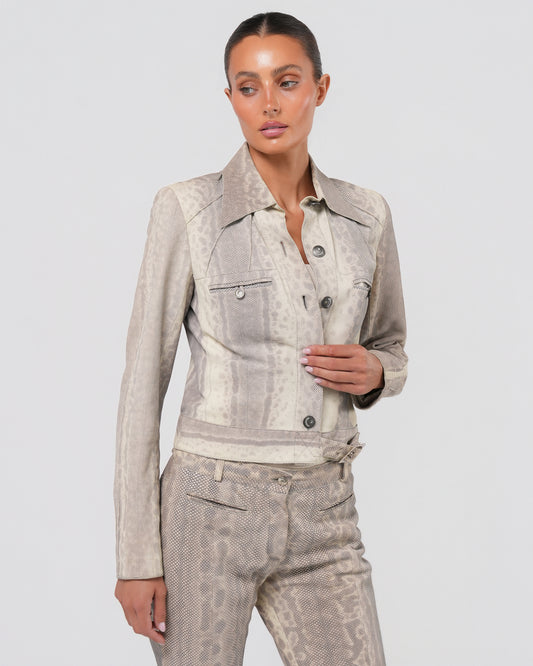 FW 2002 Lizard Jacket And Pant Set