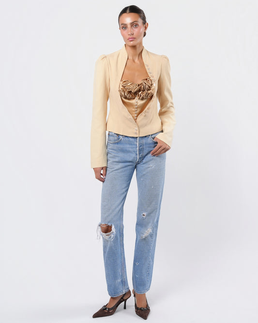 FW 2004 Jacket With Built In Ruffle Corset