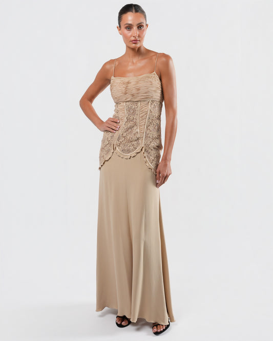 SS 2002 Silk And Lace Runway Gown