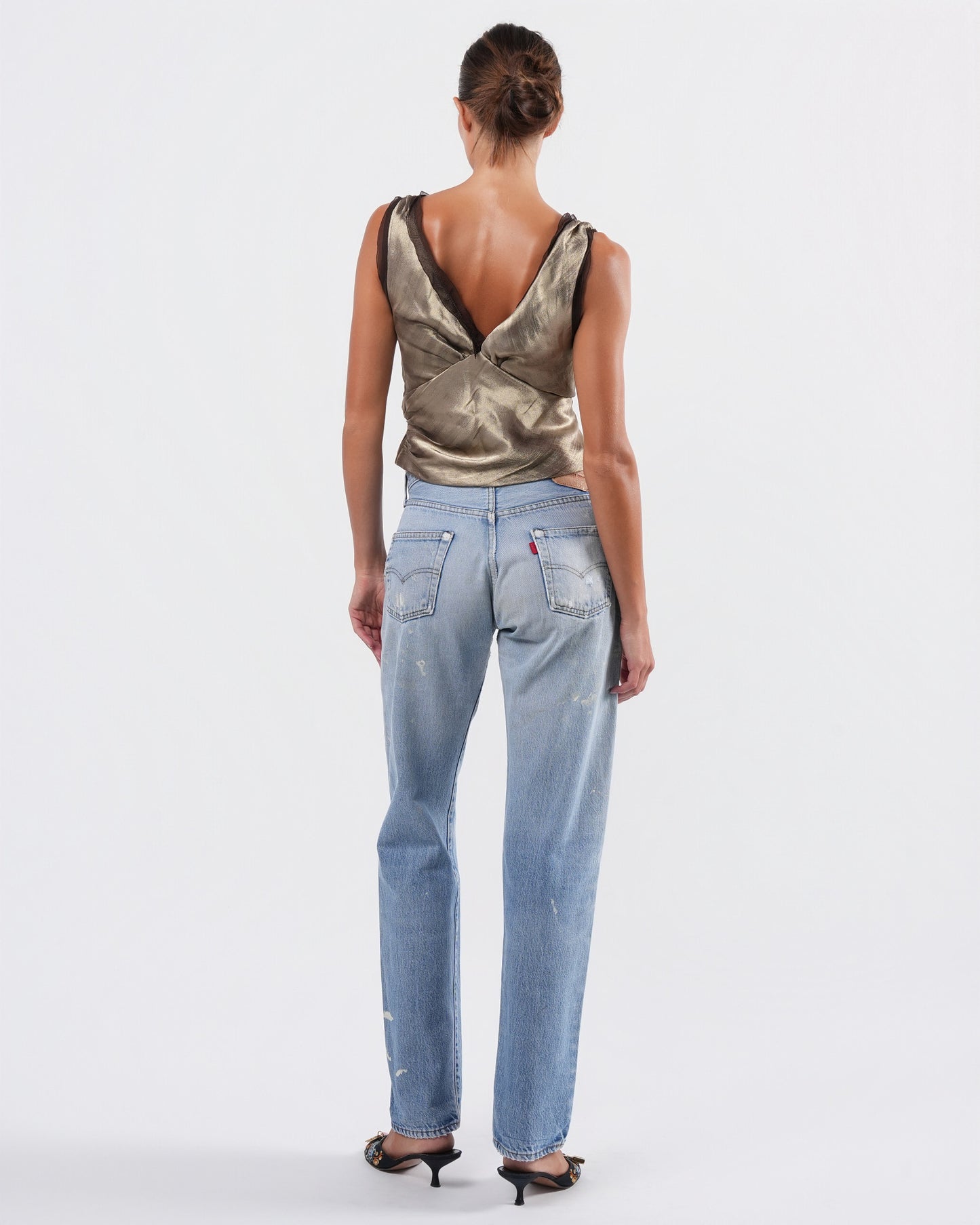 Gold Wrap Tank Top