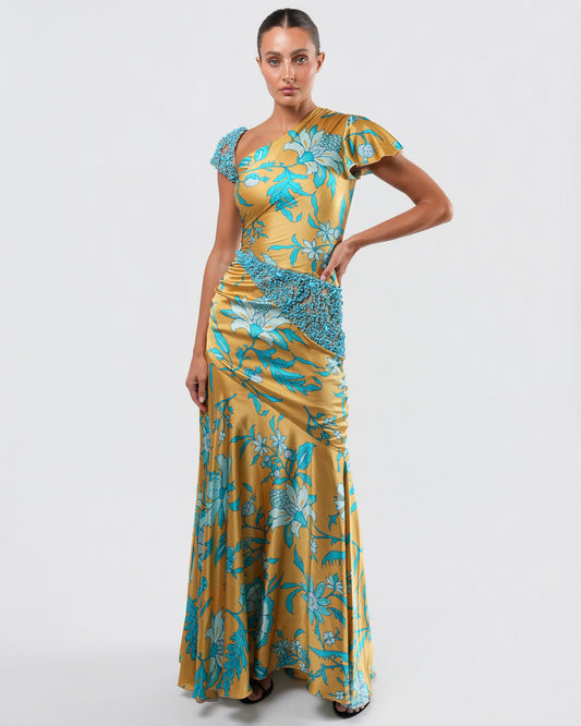 SS 2006 Embellished Silk Gown